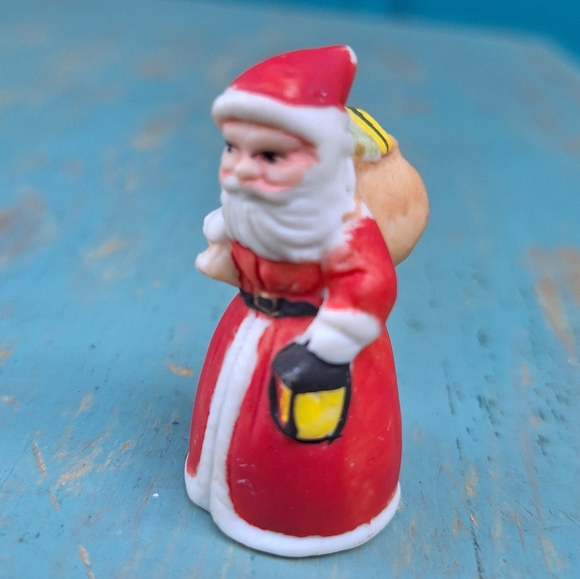 Miniature Santa Porcelain Mini Enesco Tiny Santa Clause Curio Stocking Stuffers - Picture 12 of 12